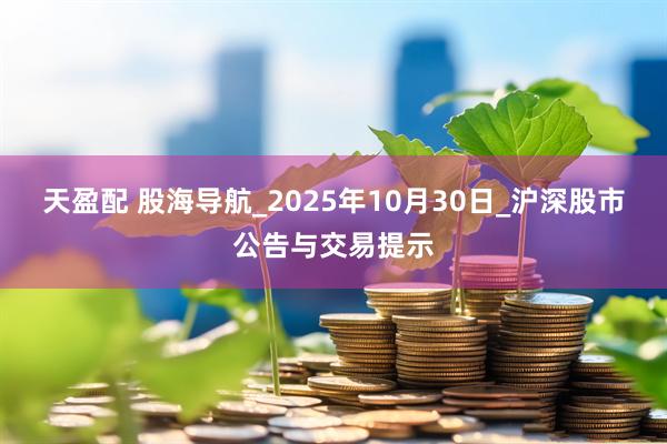 天盈配 股海导航_2025年10月30日_沪深股市公告与交易提示
